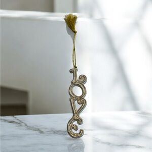 Lenox cream gold LOVE Ornament